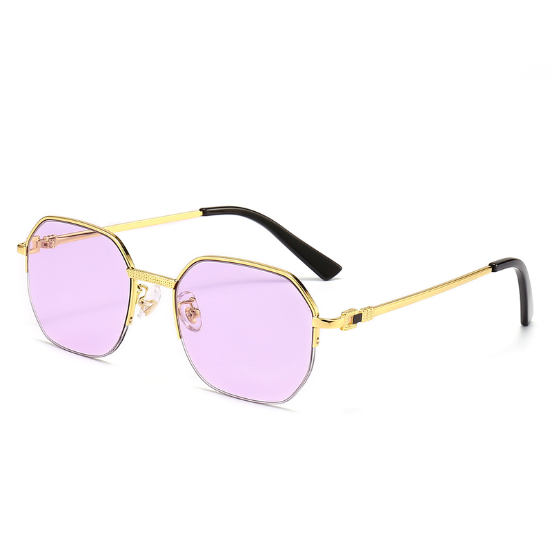 Wholesale Retro Small Metal Frame Candy Colors Sunglasses