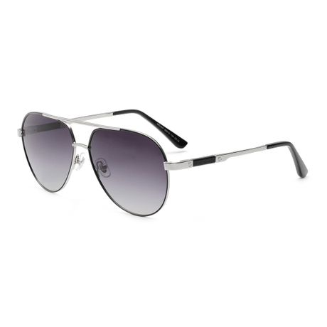 Oversize Pilot Metal Double Bridge Sunglasses