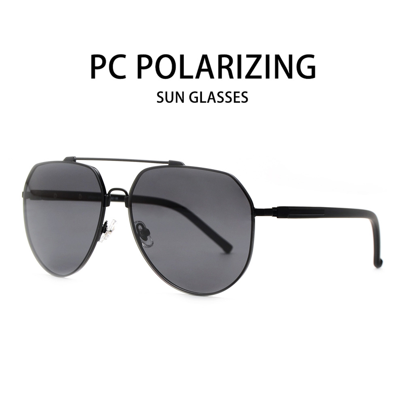 Luxury Oversized Memory Metal Polarized Sunglasses 