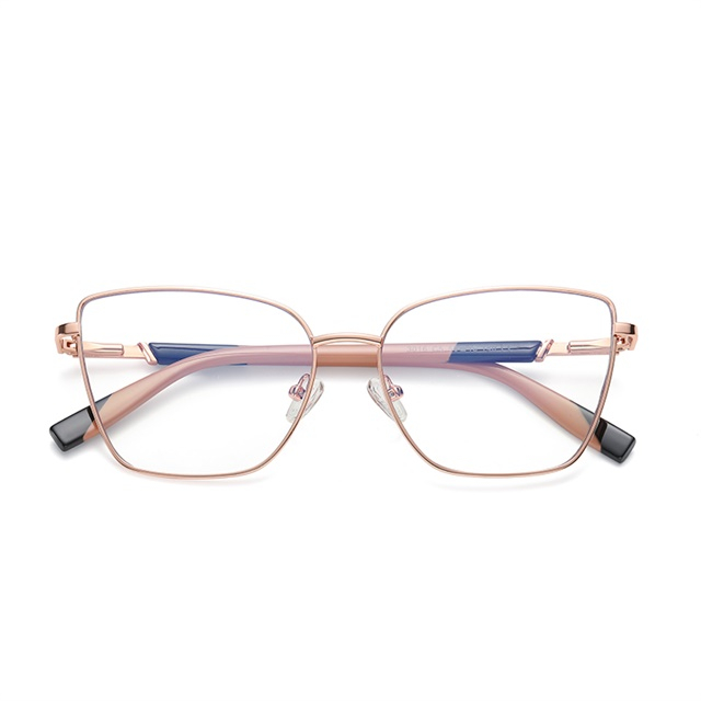 Model 3016 Fashion Cat Eye Metal Customizable Optical Frame