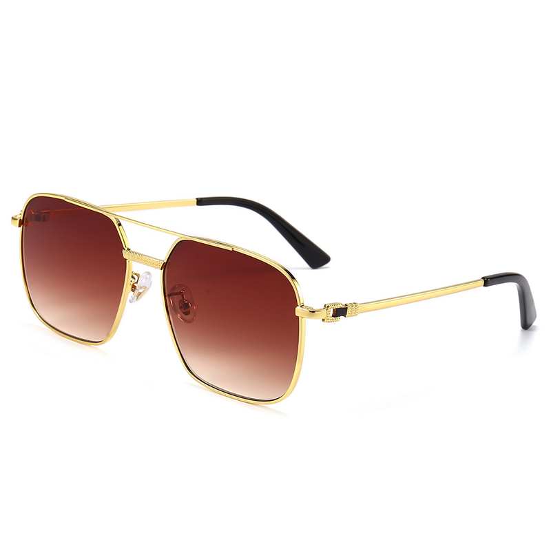 Luxury Brand Designer Square Mirror Sunglasses 