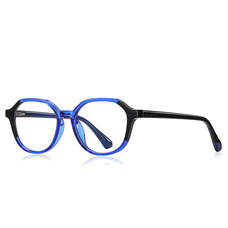 Model 20213 Creative Color Splicing Frame Anti-blue TR90 Kids Frame