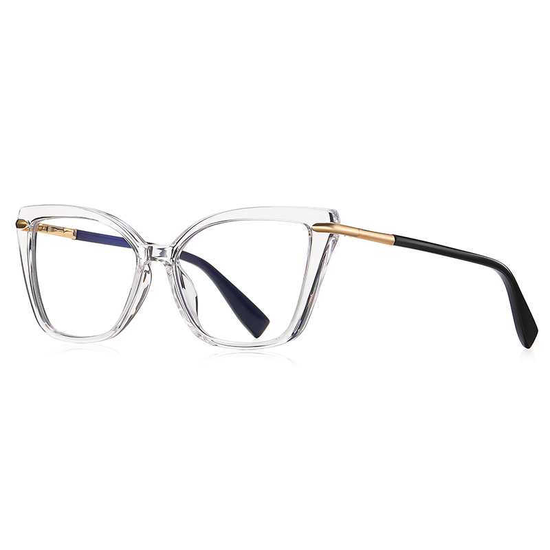 Metal With TR90 Cat Eye Anti-blue Optical Frame