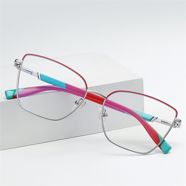 Model 3016 Fashion Cat Eye Metal Customizable Optical Frame