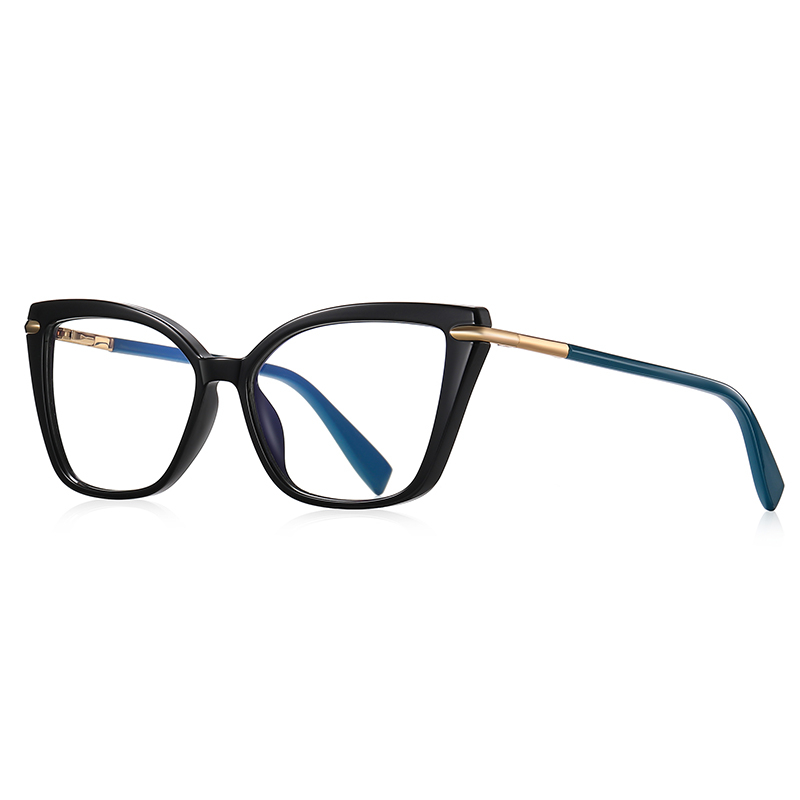 Metal With TR90 Cat Eye Anti-blue Optical Frame