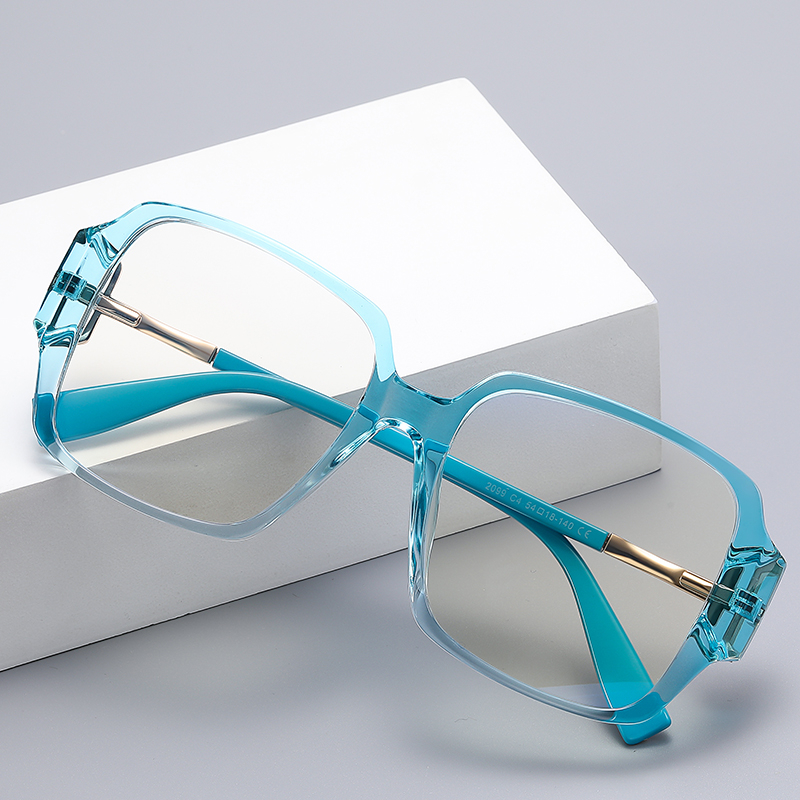 Oversized Square Designers Anti-blue TR90 Eyeglasses