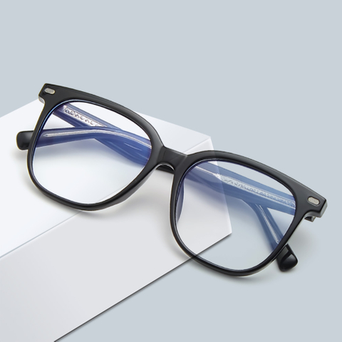 Vintage Square Transparent Anti-blue TR90 Eyeglasses