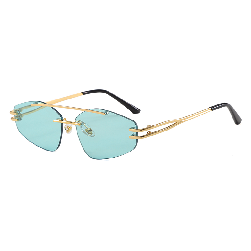 Fashion Vintage Sunglasses New 2026 Rimless Sunglasses Uv400 Women