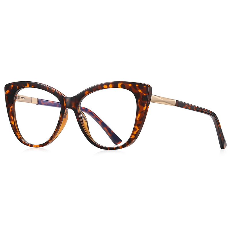 Model 2097 Cat Eye Anti-blue Simple Design TR90 Optical Frame For Woman