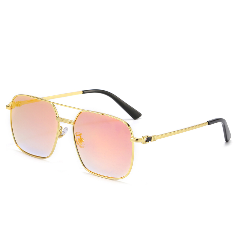 Luxury Brand Designer Square Mirror Sunglasses 