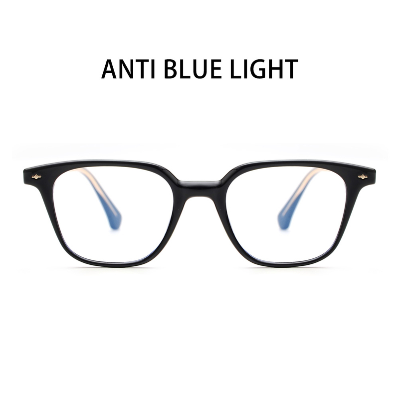 Designers Full Frame Square Anti-blue TR90 Acetate Eyeglasses