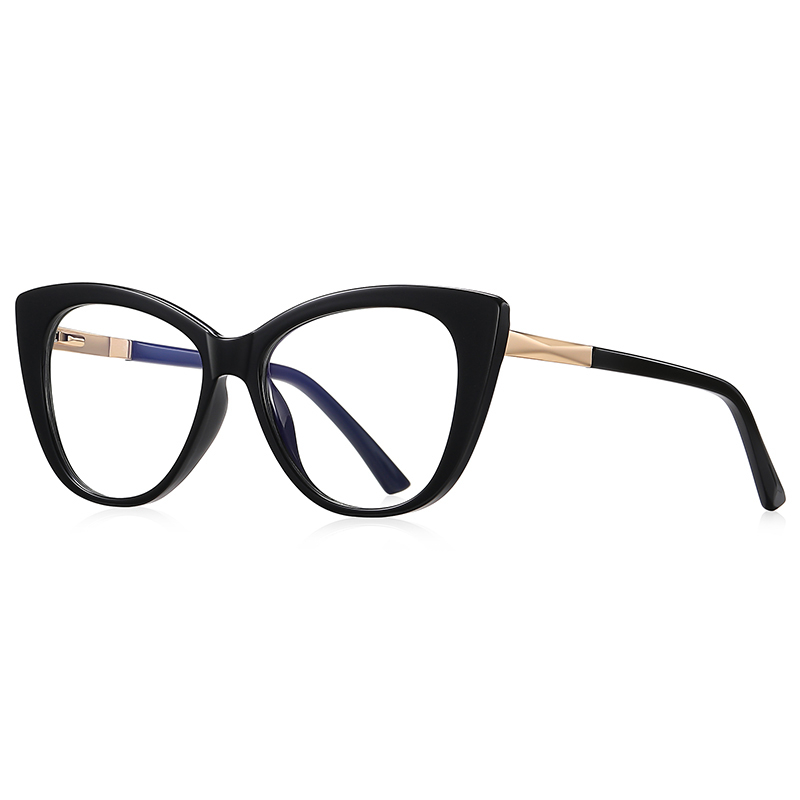 Model 2097 Cat Eye Anti-blue Simple Design TR90 Optical Frame For Woman