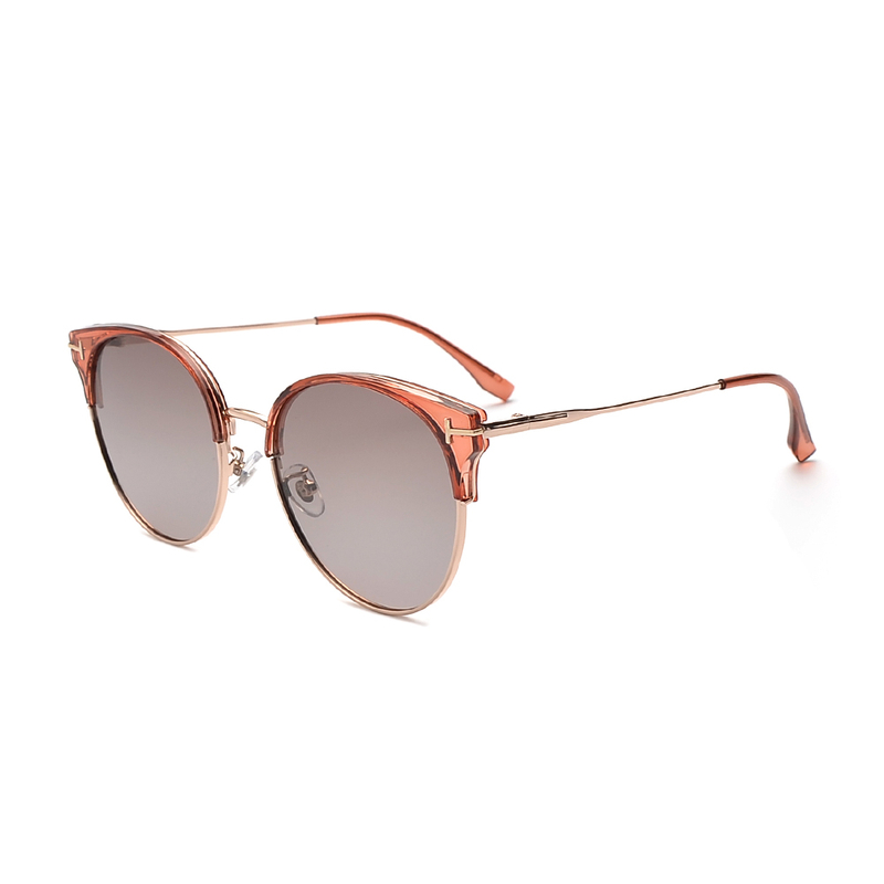 Oversized Vintage Cat-eye Polarized Metal Sunglasses For Unisex