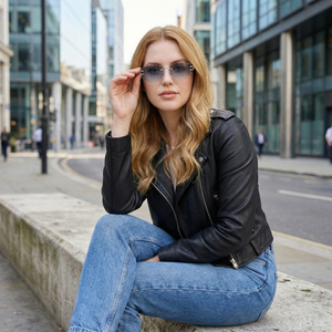 Luxury Rimless Scalloped Edge Sunglasses for Men & Women