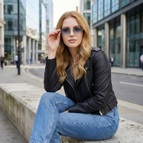 Luxury Rimless Scalloped Edge Sunglasses for Men & Women