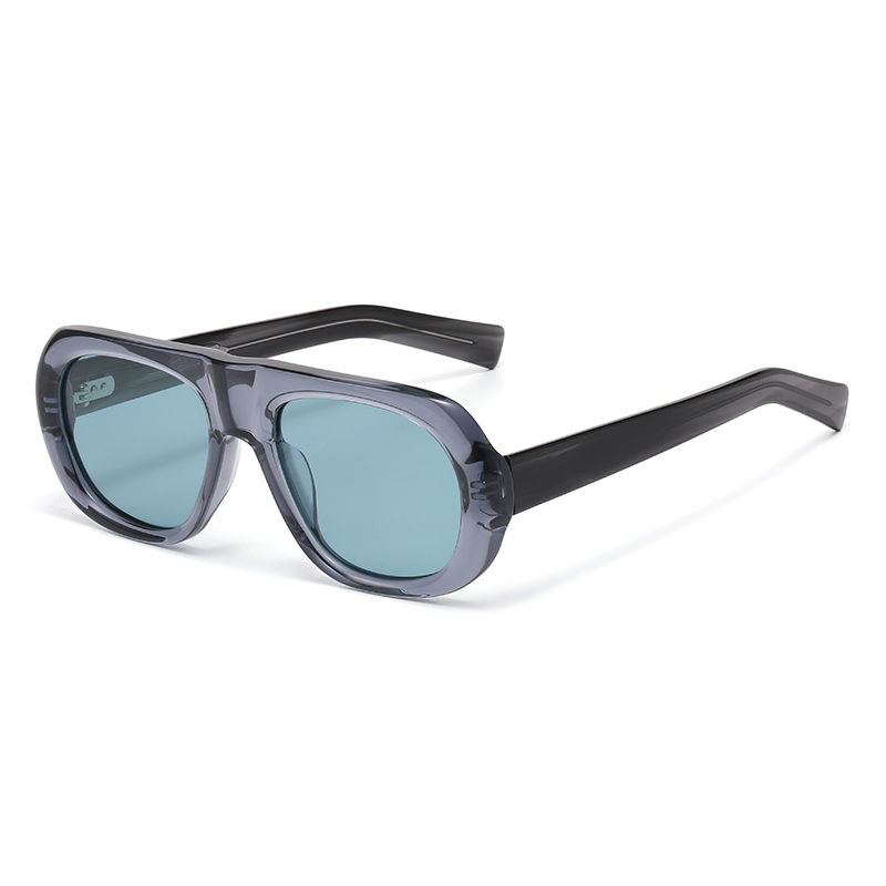 Retro Classic Oversized Pilot Acetate Polarized Sunglasses YSAT3016
