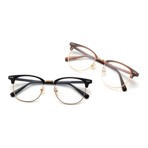 Wholesale Vintage Anti-blue TR90 Metal Eyeglasses For Unisex