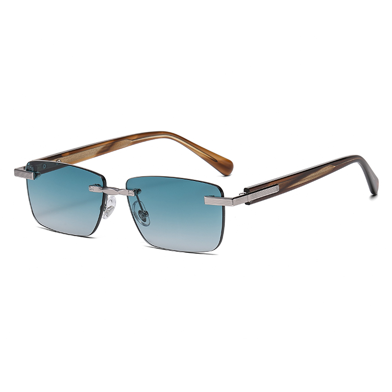 Frameless Rectangle UV Protection Sunglasses For Men Women YSHS7002