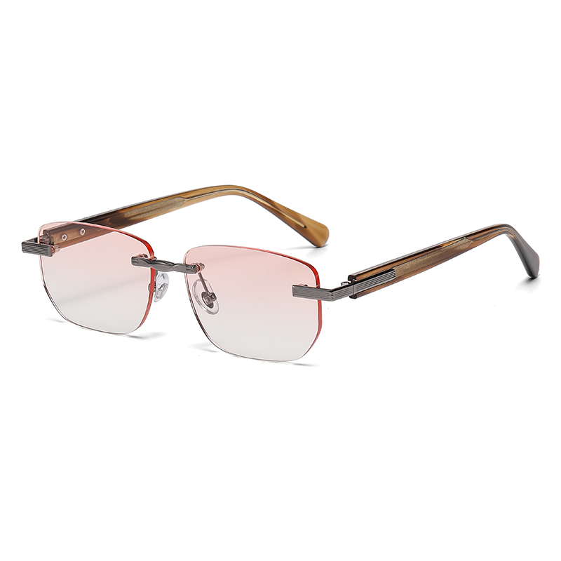 Luxury Rimless Rectangle Sunglasses YSHS7003 