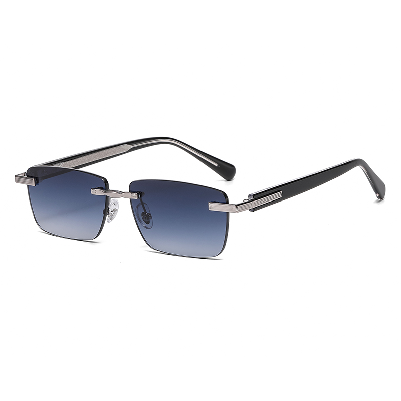 Frameless Rectangle UV Protection Sunglasses For Men Women YSHS7002