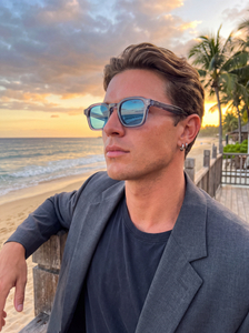 Handcrafted Acetate Retro Small Rectangle Polarized Sunglasses YSAT3007