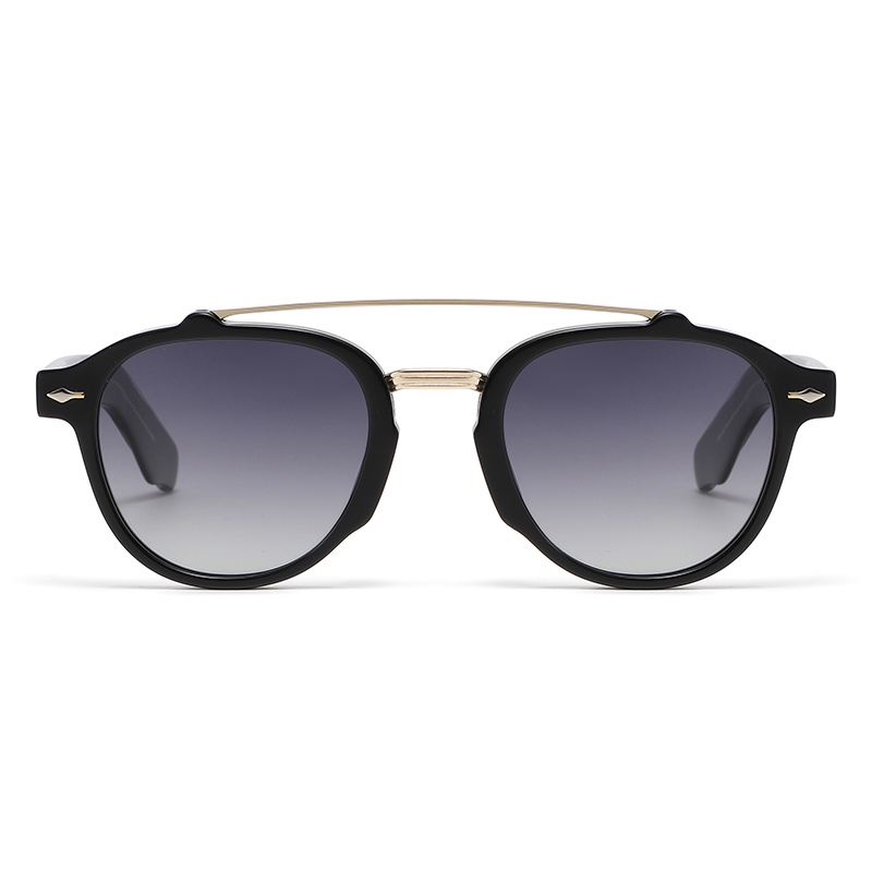 2026 Retro Acetate Double Bridge Polarized Sunglasses YSAT3014