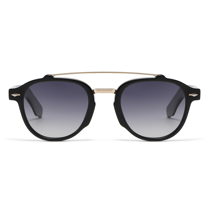 2026 Retro Acetate Double Bridge Polarized Sunglasses YSAT3014