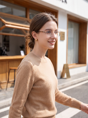 Minimal Luxury Rimless Elegant Soft Square Frameless Eyewear for Unisex YSHF2632