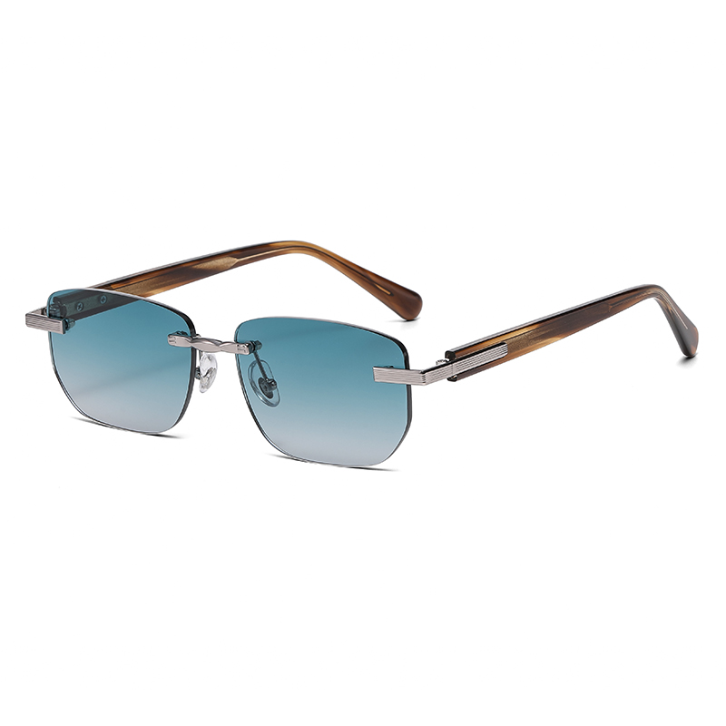 Luxury Rimless Rectangle Sunglasses YSHS7003 