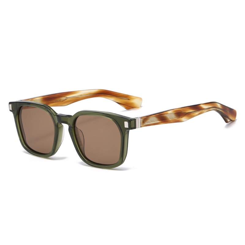 2026 Vintage Square Thick Polarized Sunglasses YSAT3010