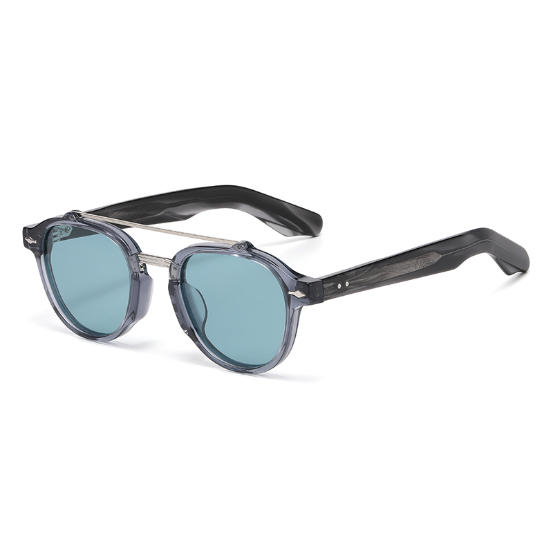 2026 Retro Acetate Double Bridge Polarized Sunglasses YSAT3014