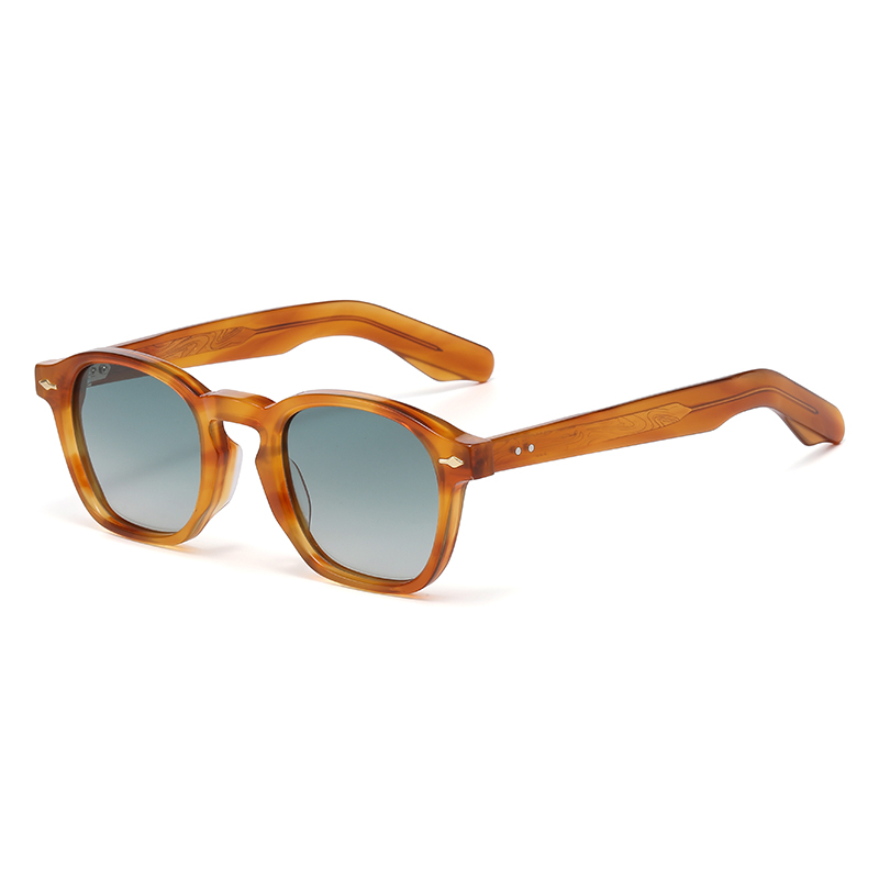 2026 Retro Classic Black Square Acetate Polarized Sunglasses YSAT3013