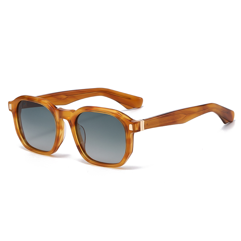 2026 Retro Acetate Large Frame Polarized Sunglasses YSAT3012