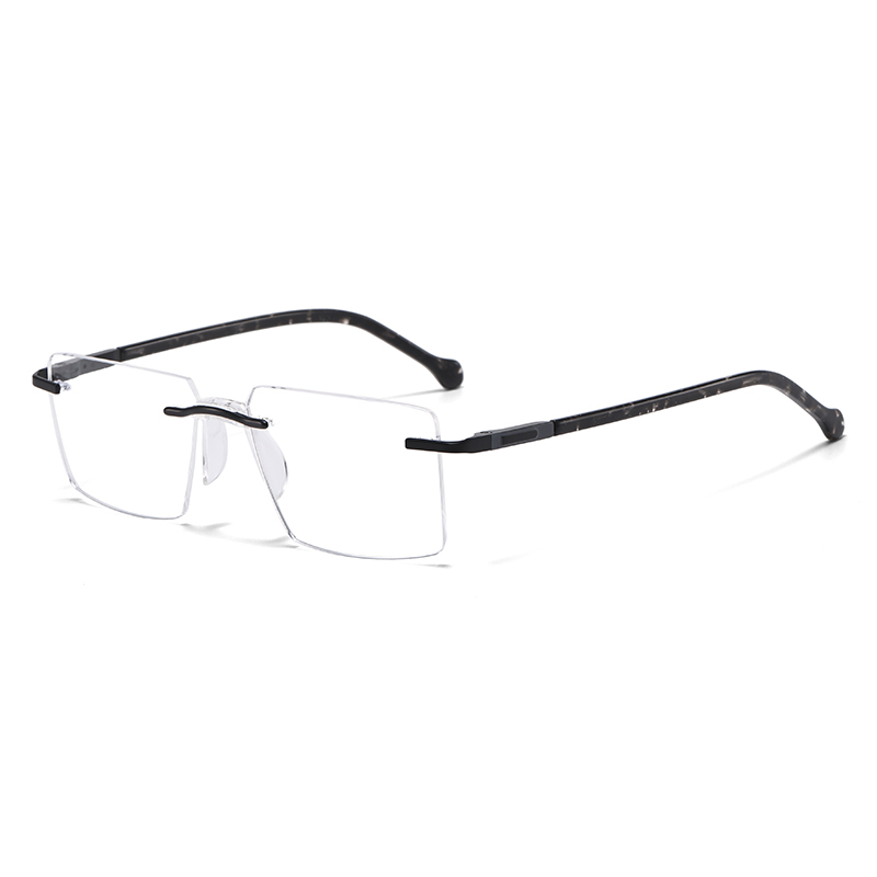 Classic Square Rimless Metal Eyeglasses YSHF2633 
