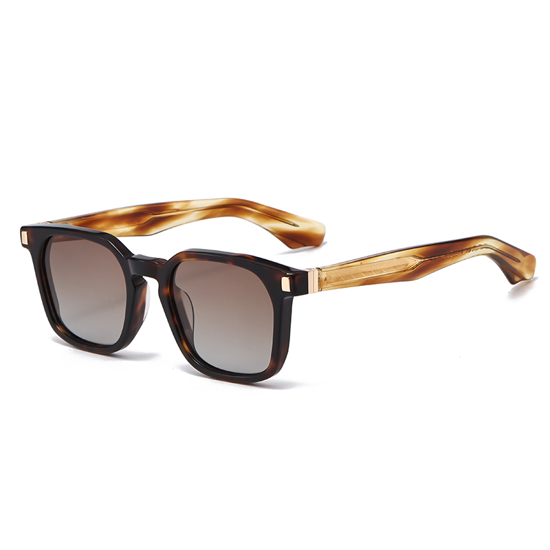 2026 Vintage Square Thick Polarized Sunglasses YSAT3010