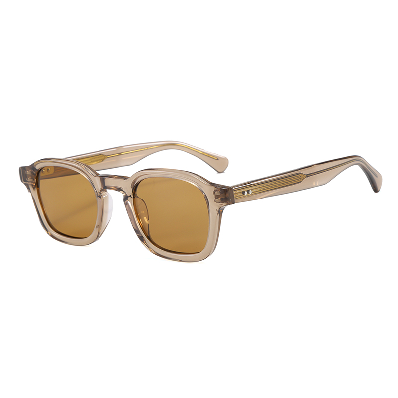 Handcrafted Acetate Retro Small Rectangle Polarized Sunglasses YSAT3007
