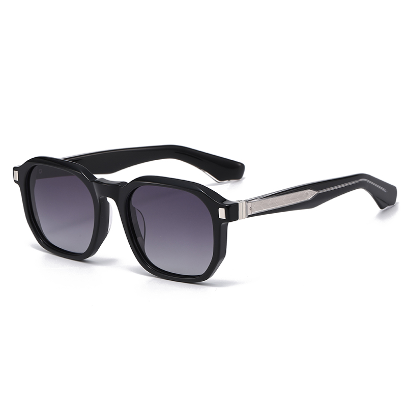 2026 Retro Acetate Large Frame Polarized Sunglasses YSAT3012