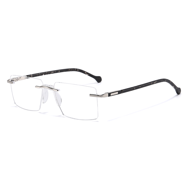 Classic Square Rimless Metal Eyeglasses YSHF2633 